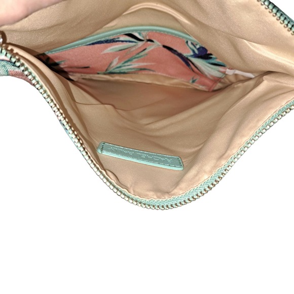 New with Dust Bag Rachel Pally Tropical Leather Trim Canvas Reversible Clutch - Picture 7 of 7